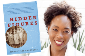 Photo of Margo Lee Shetterly and her book